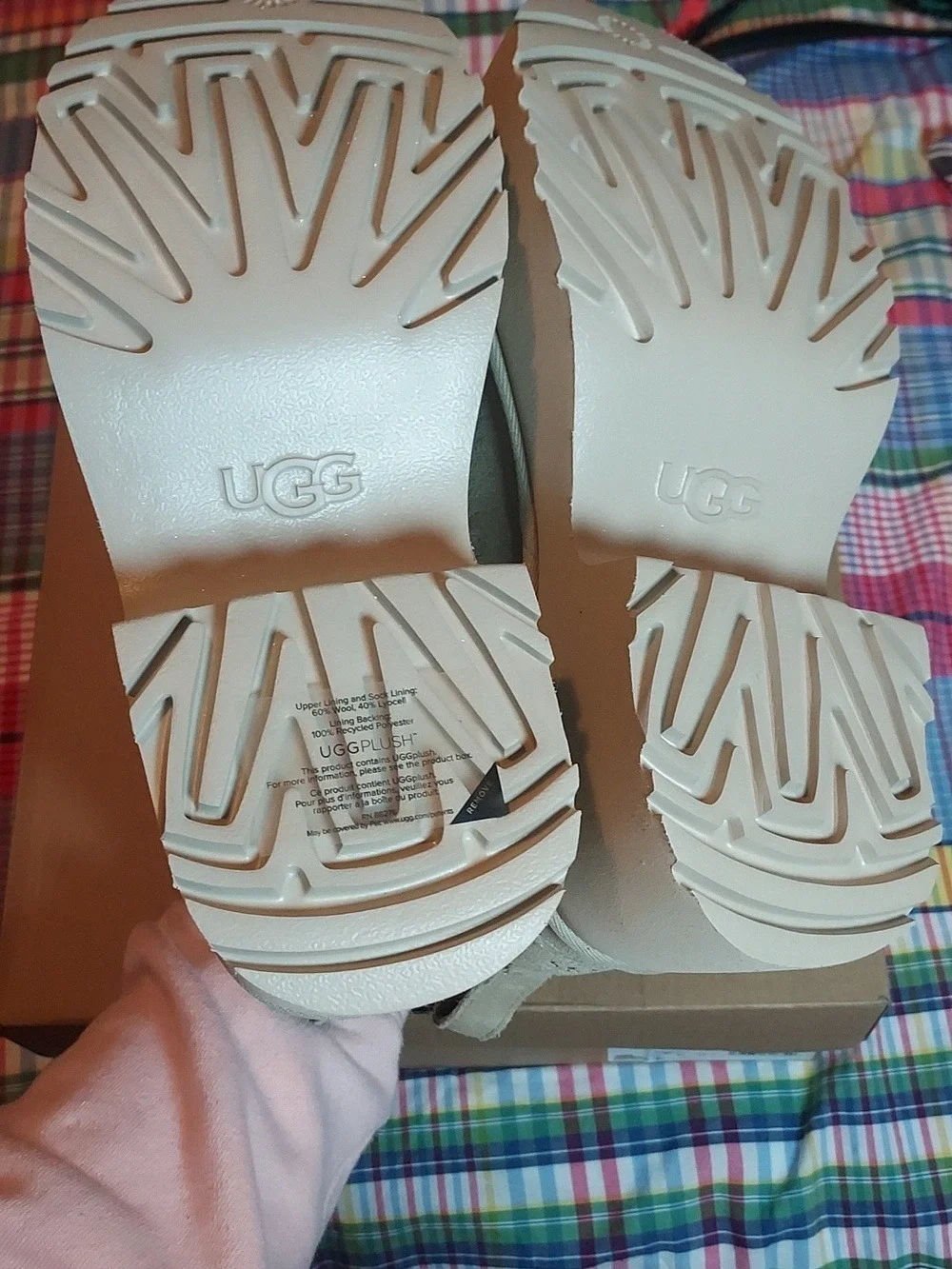 UGG Classic ultra Mini New Heights Boots In Beige MDSD NIB SZ9